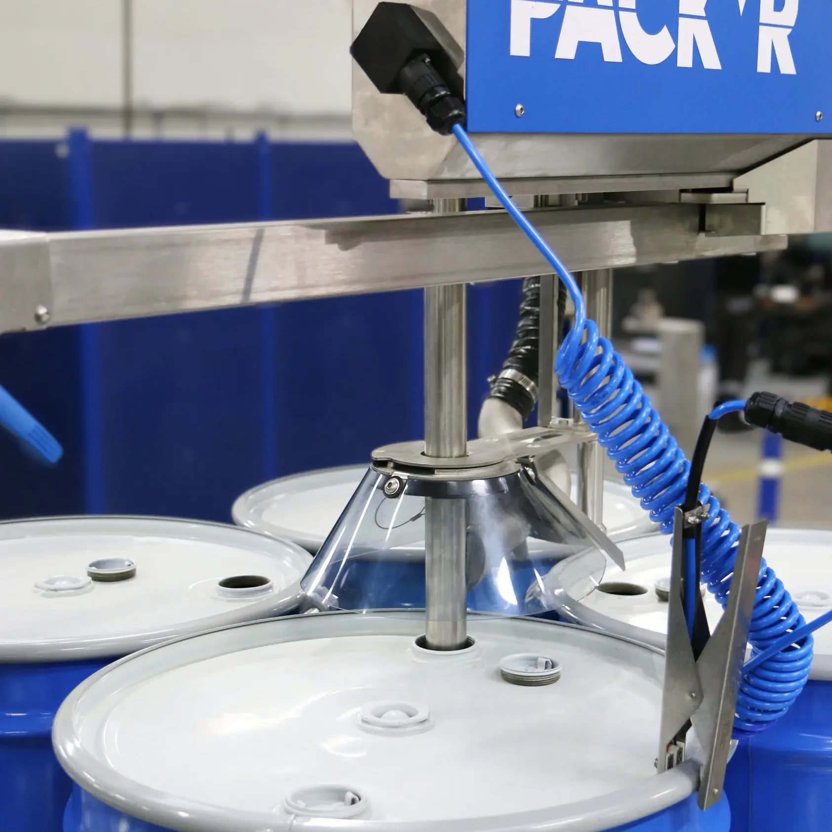 Drum filling machines