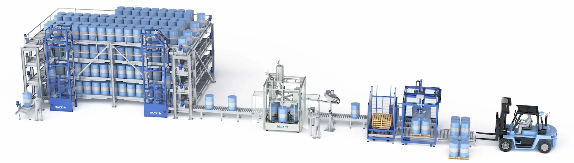 PACKR Production Line for Dums -PULSA-D6 line equipment